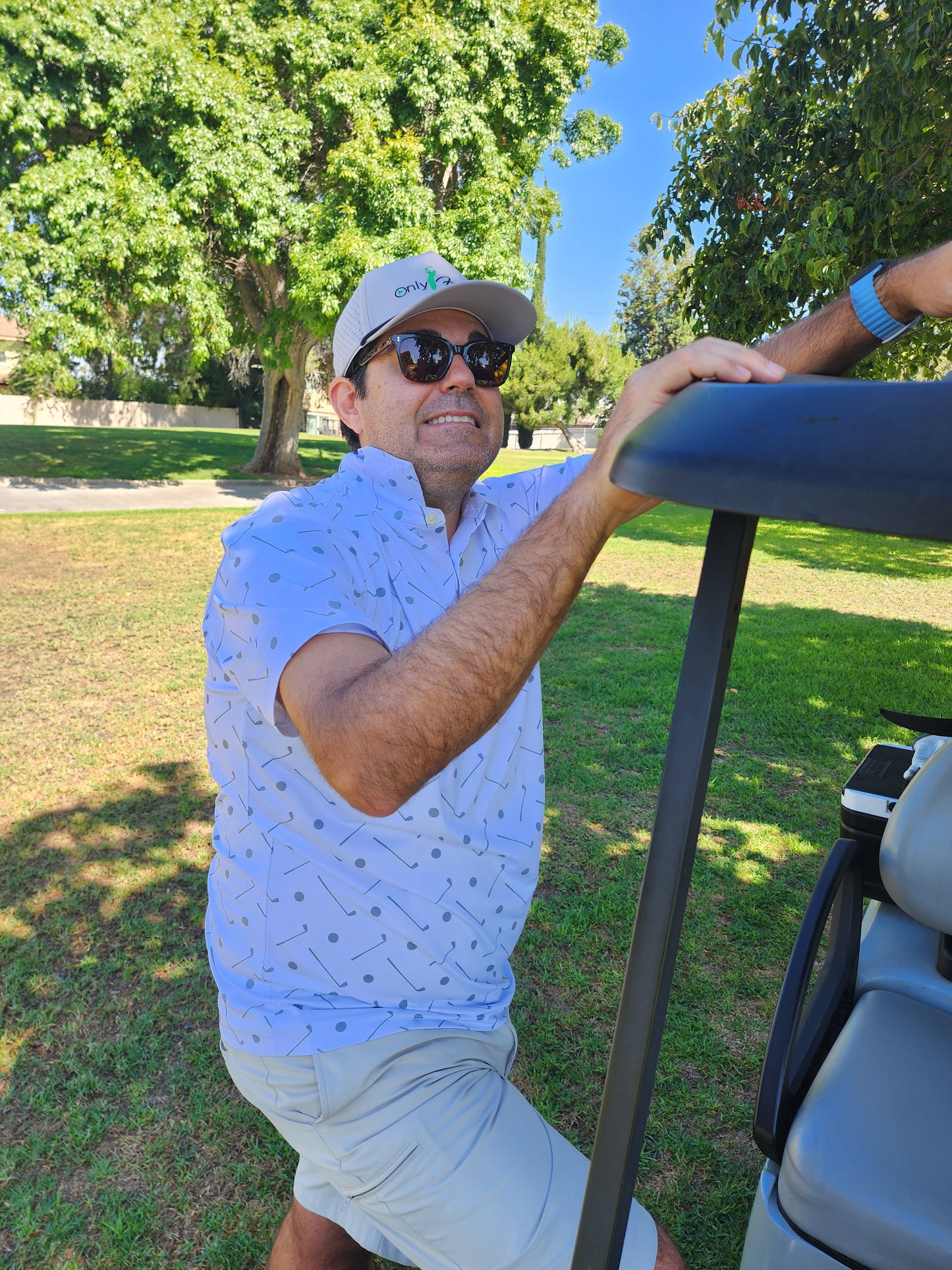 Only Fairways White Golf Polo