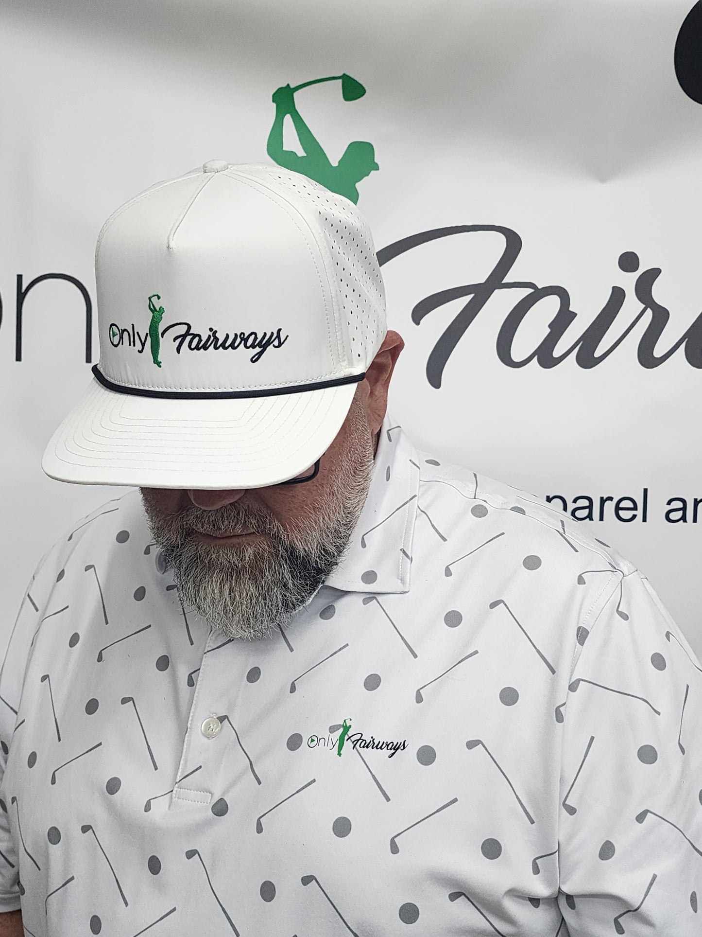 Only Fairways White Golf Polo