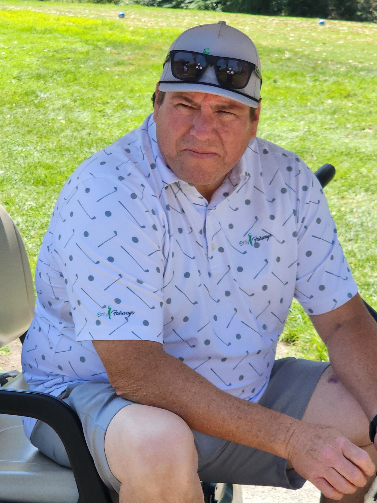 Only Fairways White Golf Polo