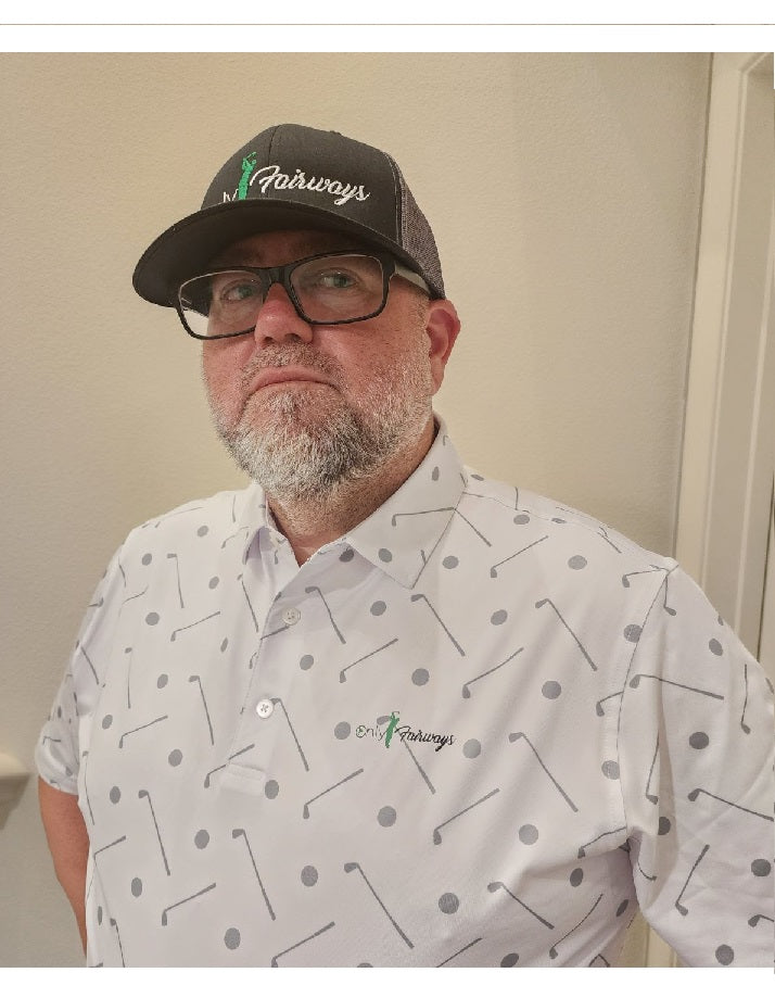 Only Fairways White Golf Polo